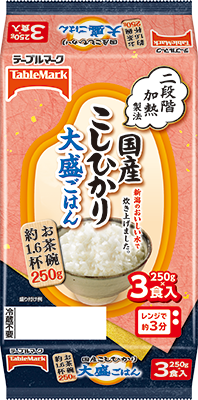 国産こしひかり 大盛ごはん 3食