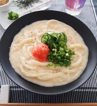 明太とろろうどん うどんレシピ 冷凍食品ならテーブルマーク