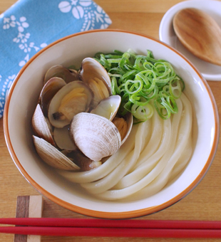 あさりのだしうどん